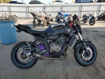  Salvage Yamaha Fz-07 09