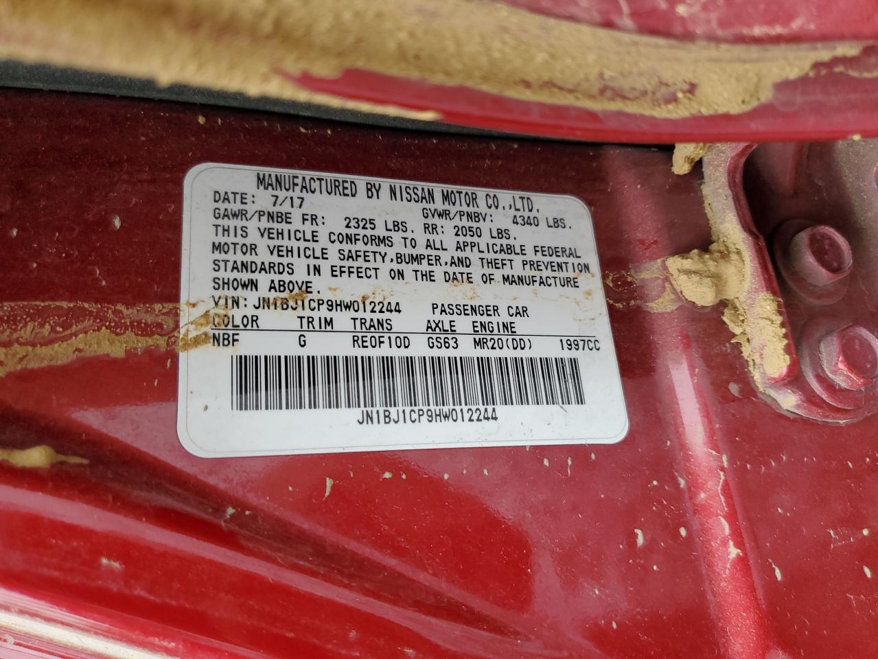 Nissan Rogue S Image 12