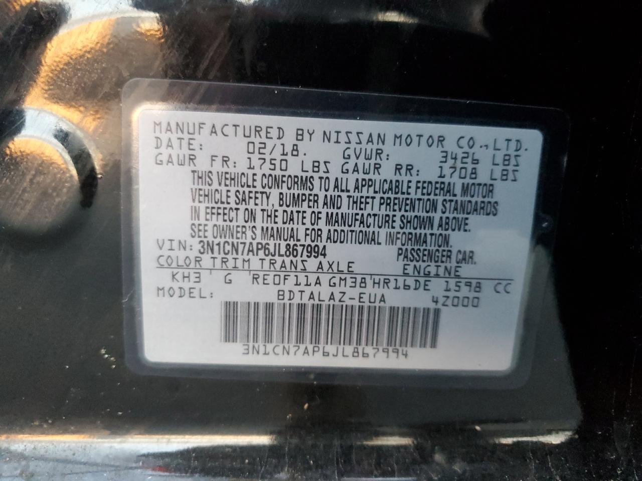 Nissan Versa S Image 11