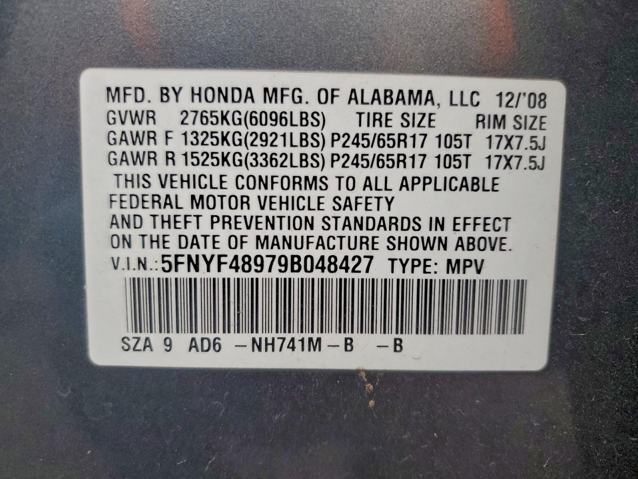 Honda Pilot Touring Image 6