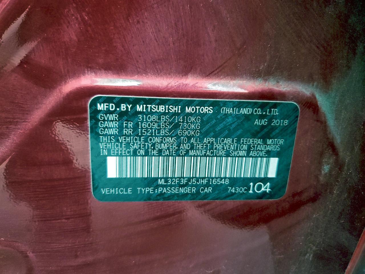 Mitsubishi Mirage G4 Es Image 9