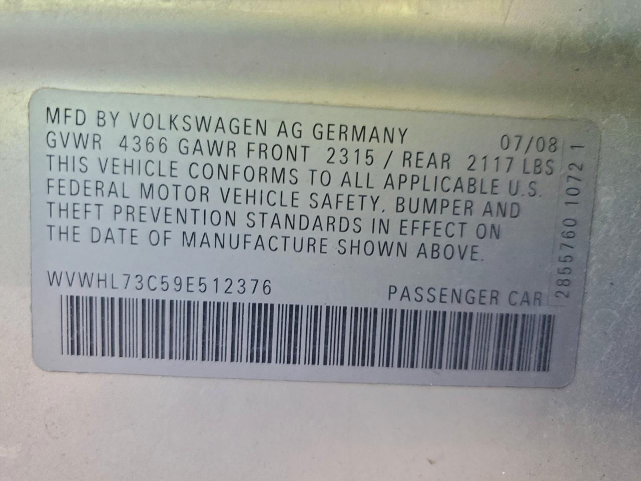 Volkswagen CC Luxury Image 9