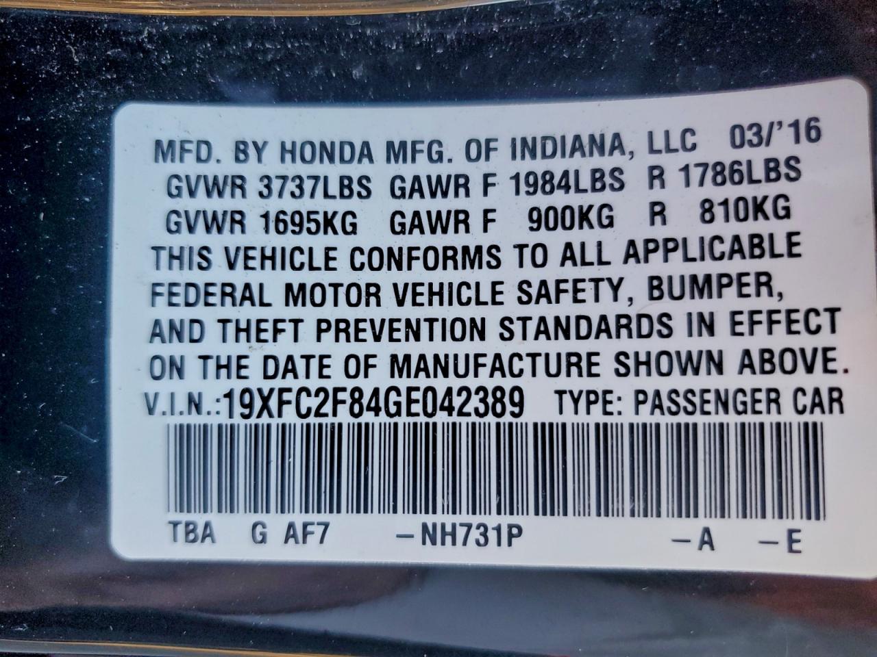 Honda Civic Ex Image 4