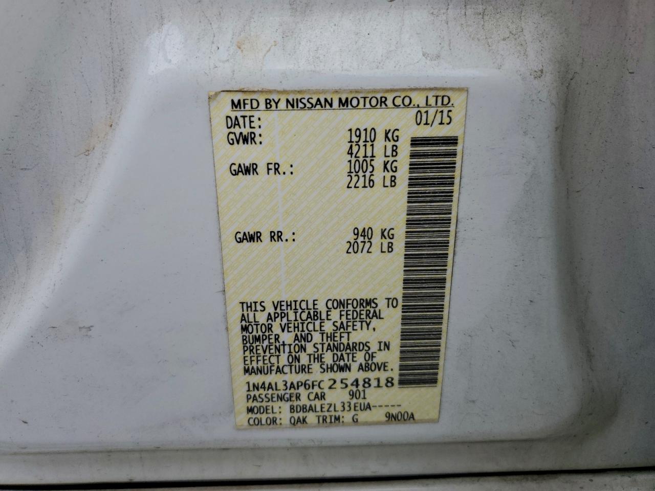 Nissan Altima 2.5 Image 10