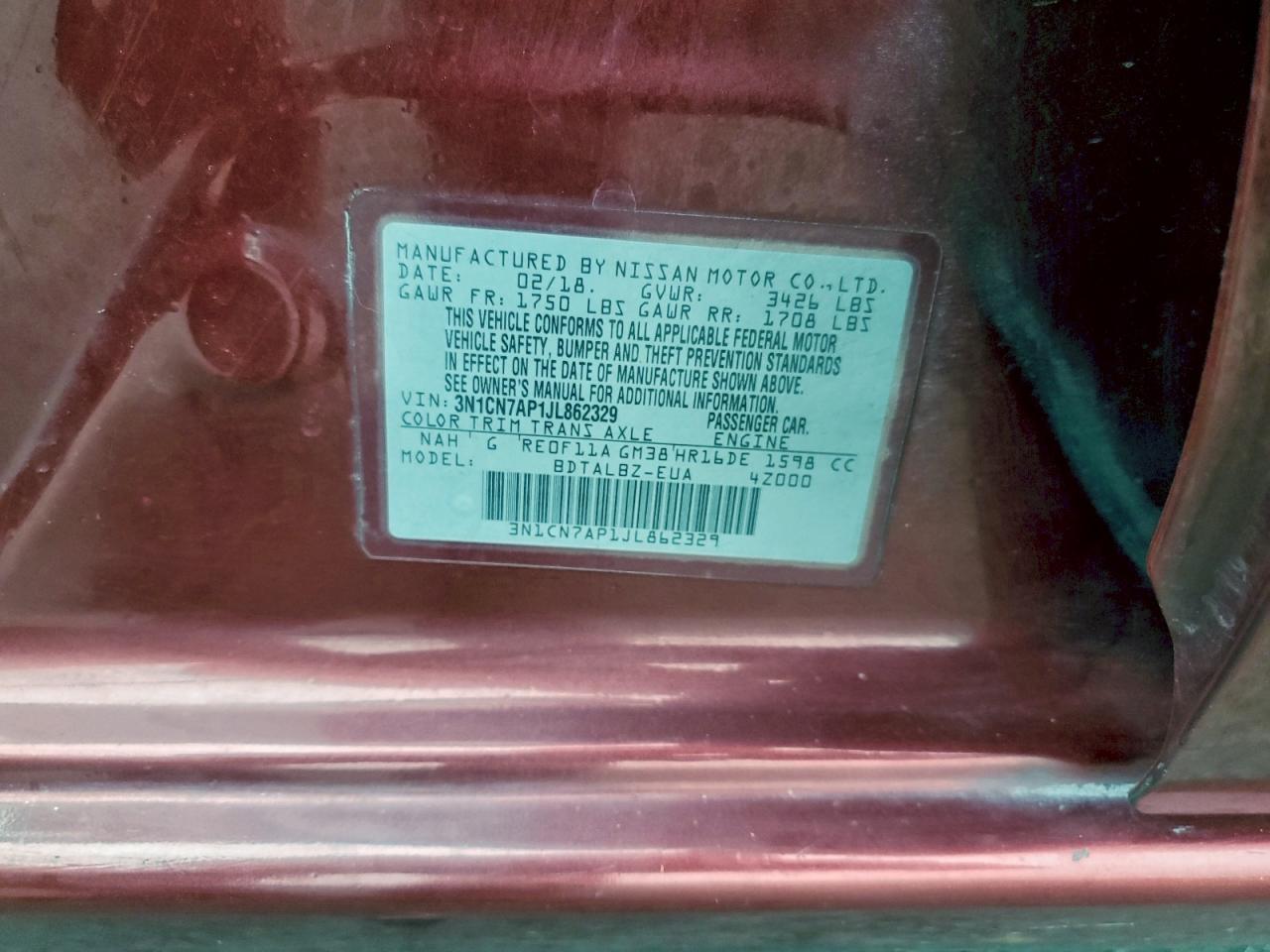 Nissan Versa S Image 10