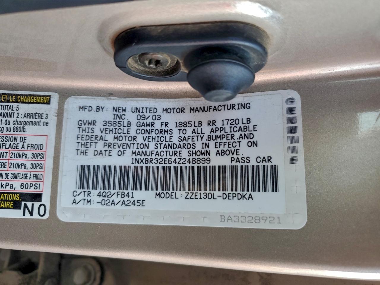 Toyota Corolla Ce Image 9